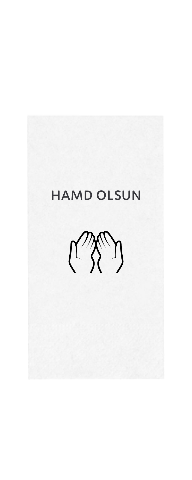 Servietten "Hamd olsun" 12er Set