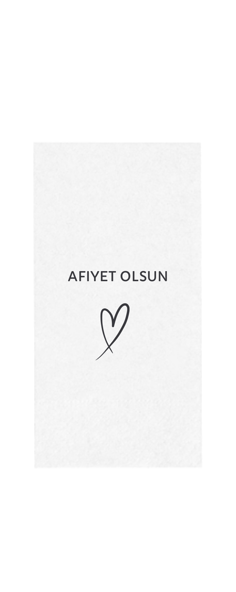 Servietten "Afiyet olsun" 12er Set