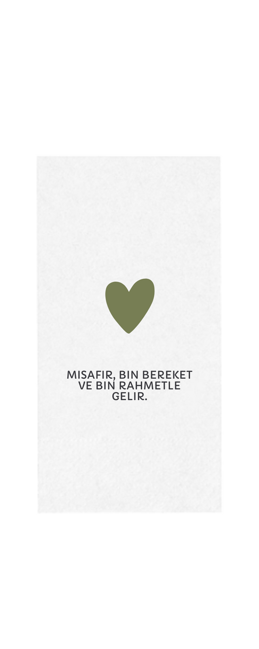 Servietten "Misafir bin bereket" 12er Set